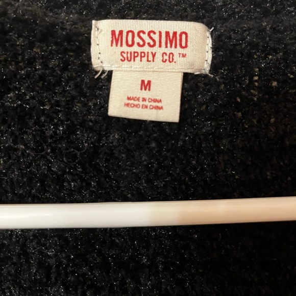 Women’s Mossimo Longline Fuzzy Black Cardigan - Picture 2 of 3